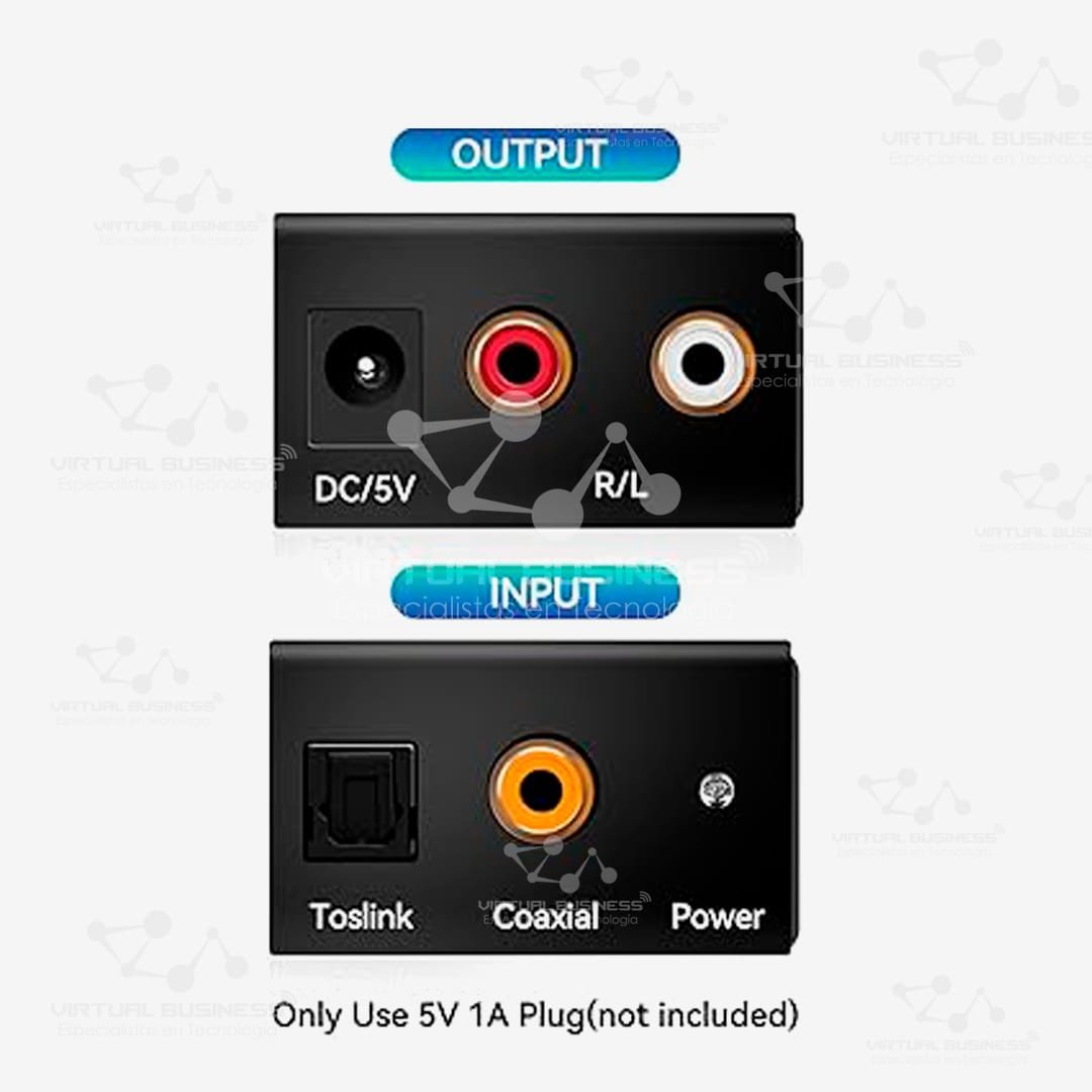 ADAPTADOR CONVERTIDOR DE AUDIO ESTÉREO DIGITAL A ANALÓGICO - Imagen 2