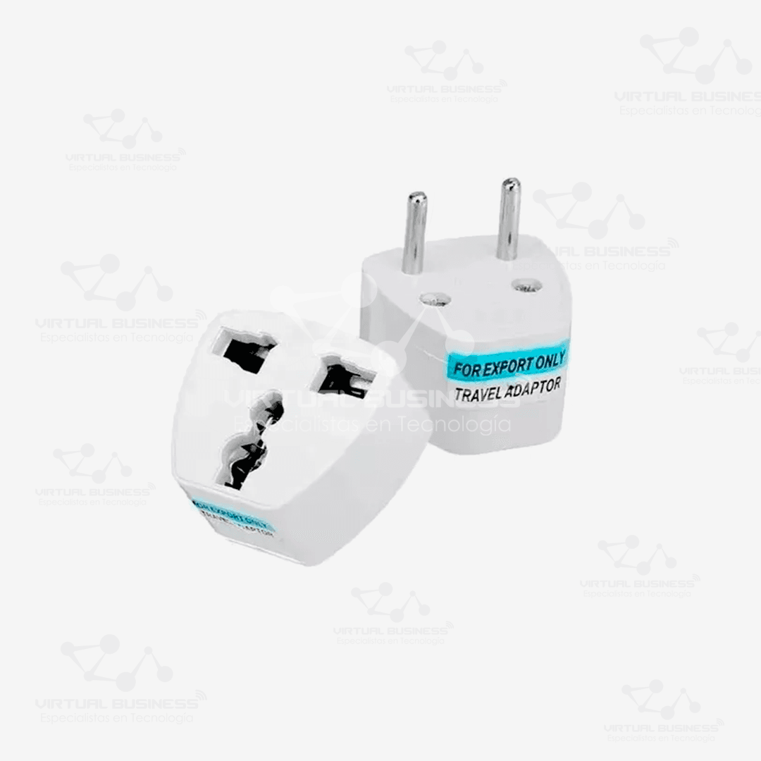 ADAPTADOR DE ENCHUFE 220V UNIVERSAL DE 3 A 2 PIN - Imagen 2