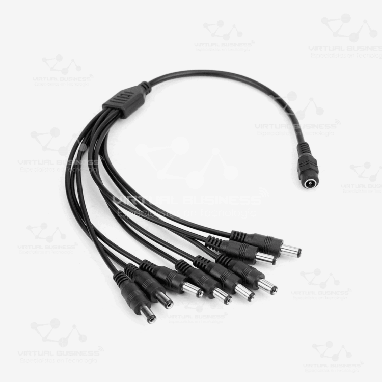 ADAPTADOR PULPO DC DE 1 A 8 SALIDAS (5.5*2.5MM)