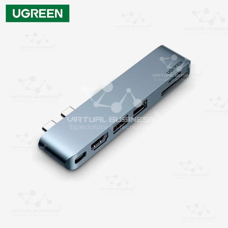 ADAPTADOR UGREEN HUB 6 EN 2 DUAL USB-C CM380 80856