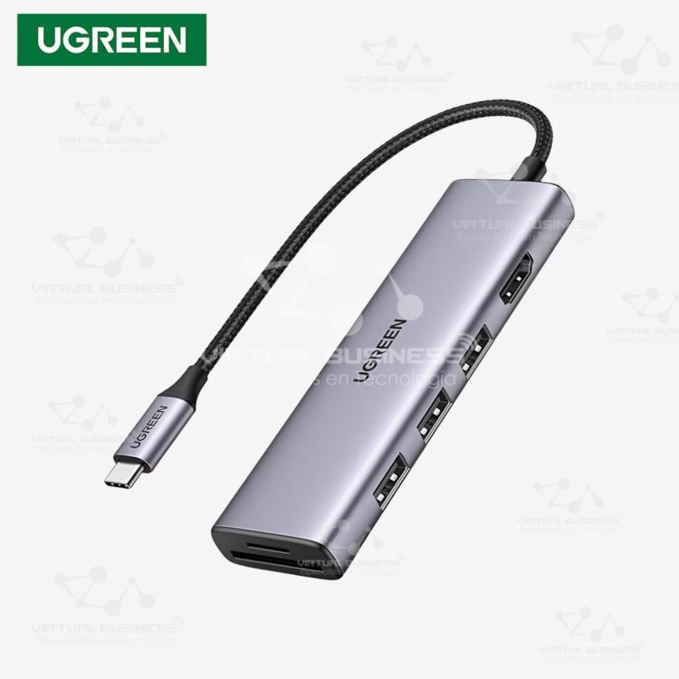 ADAPTADOR UGREEN HUB TIPO C  6 EN 1 CM511 20956