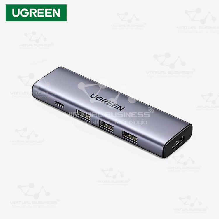 ADAPTADOR UGREEN HUB USB-C 5 EN 1 HDMI 4K 60Hz