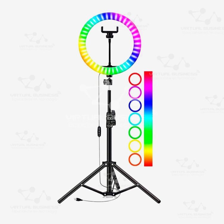 ARO DE LUZ RGB RD-26 ILUMINACIÓN PARA ESTUDIO, FOTOGRAFIAS Y VIDEOS