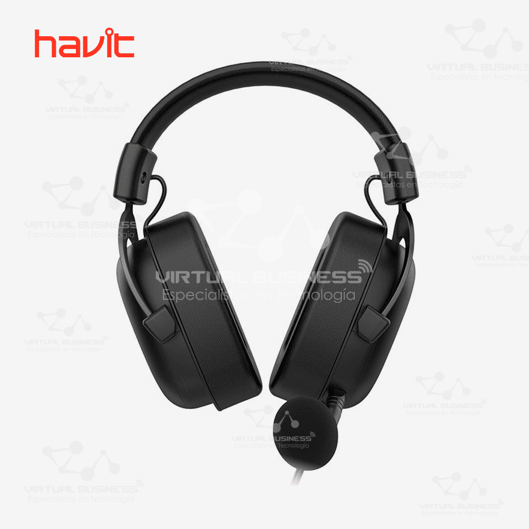 AUDÍFONOS GAMER HAVIT H2002D METAL NEGRO - Imagen 4