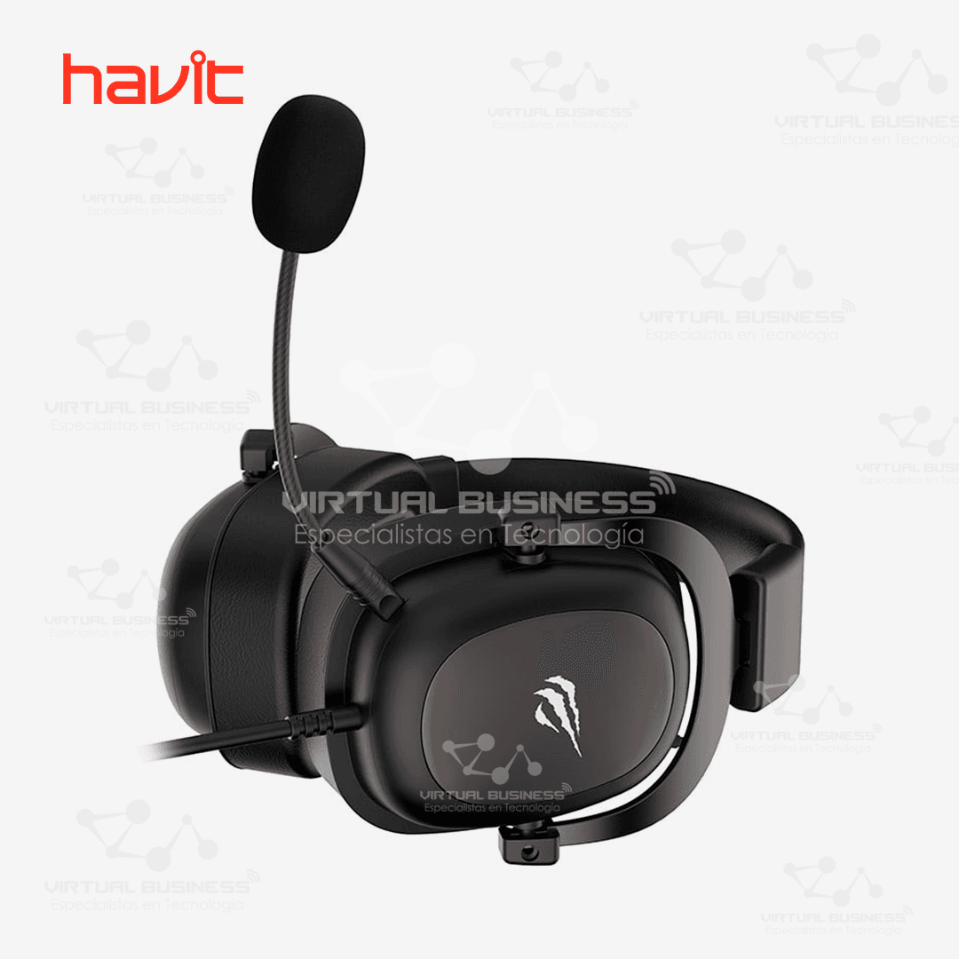 AUDÍFONOS GAMER HAVIT H2002D METAL NEGRO - Imagen 3