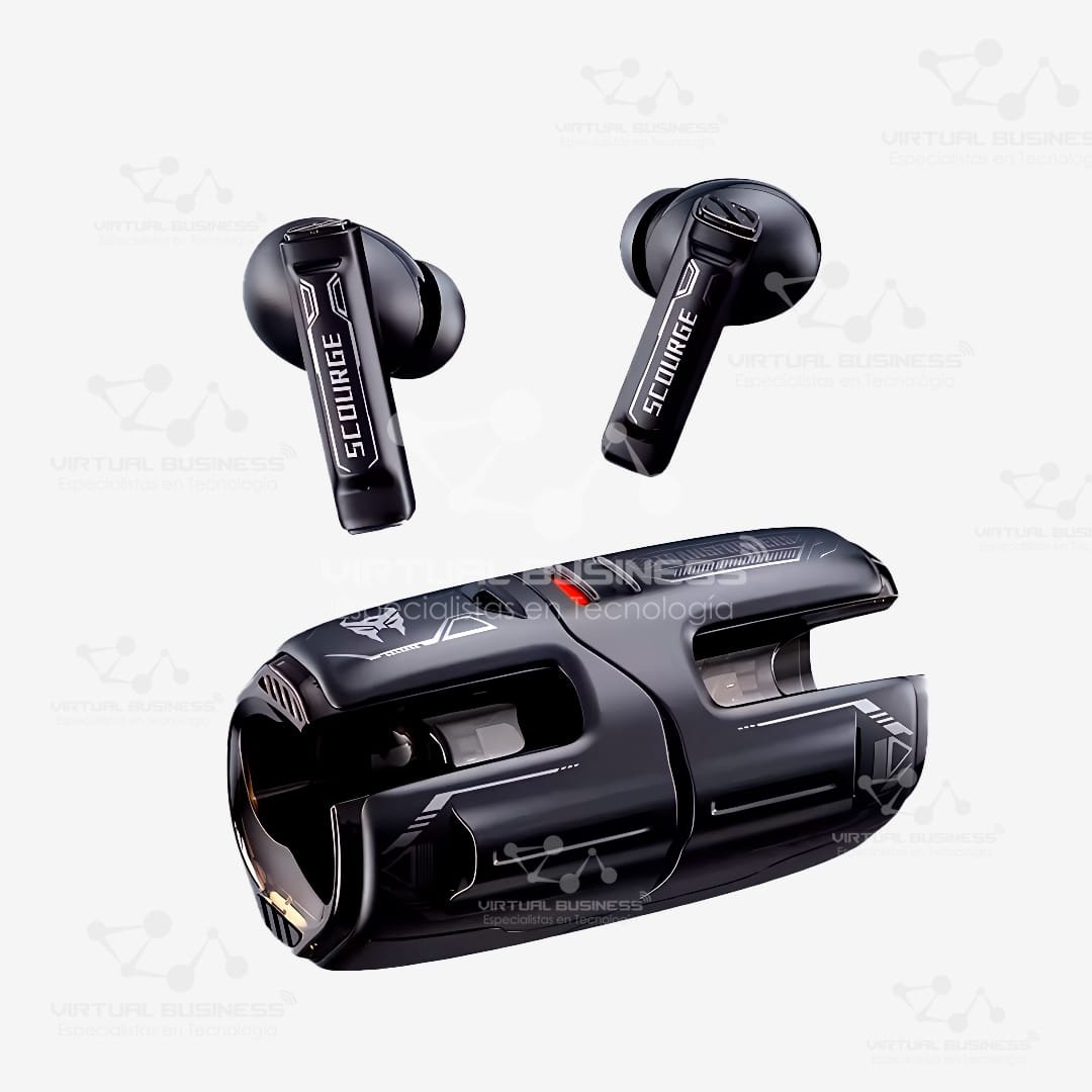 AUDÍFONOS SCOURGE TF-101 PRO NEGRO - Imagen 2