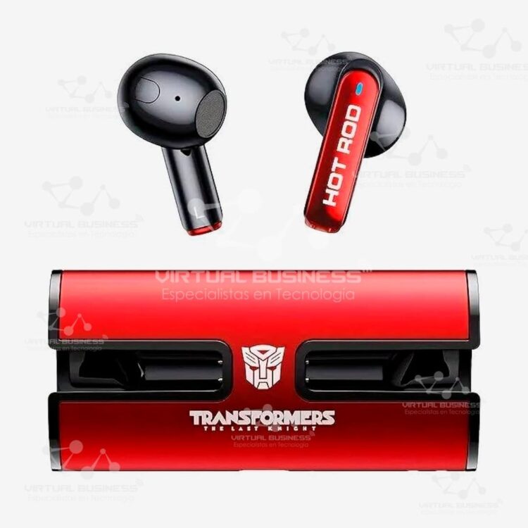 AUDÍFONOS TRANSFORMERS TF-T02 ROJO
