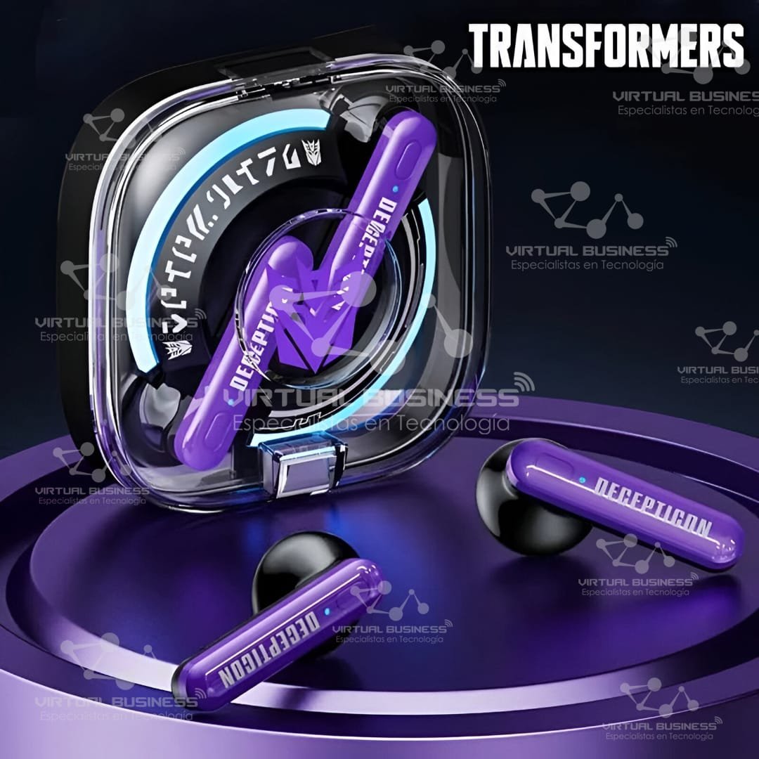 AUDÍFONOS TRANSFORMERS TF-T03 PÚRPURA - Imagen 3