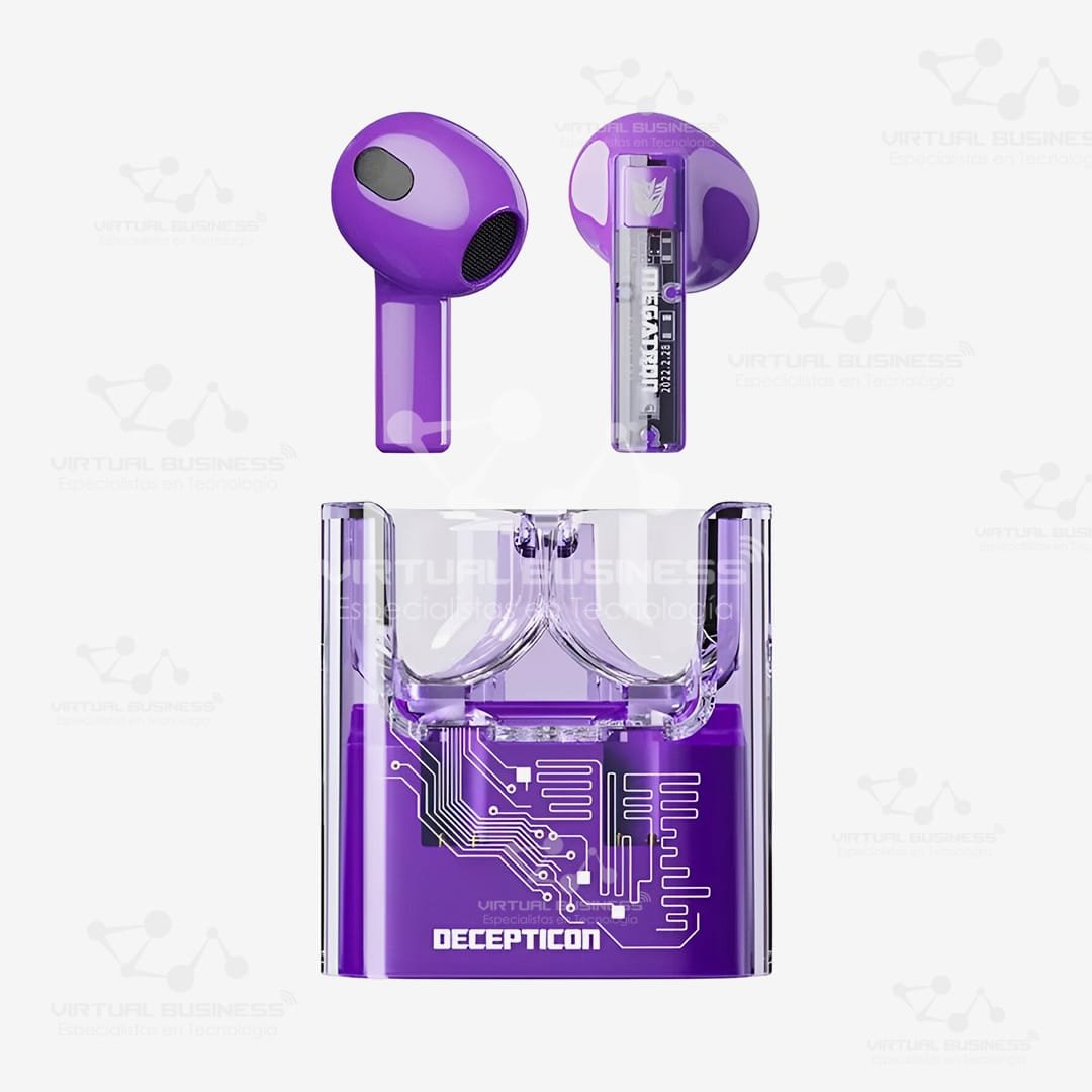 AUDÍFONOS TRANSFORMERS TF-T08 PURPURA - Imagen 2