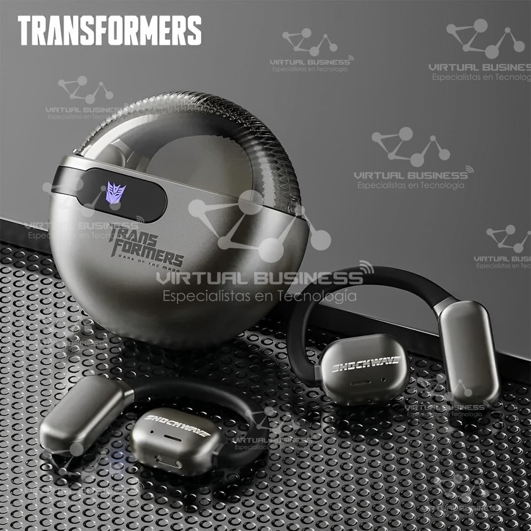AUDÍFONOS TRANSFORMERS TF-T09 PLOMO - Imagen 2