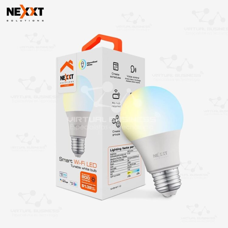 BOMBILLA LED INTELIGENTE NEXXT WIFI 110V