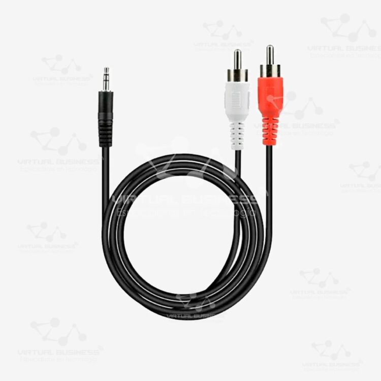 CABLE AUXILIAR SAMPLES CSS1215 2X1 AUDIO PLUG RCA MACHO A 1 PLUG 3,5MM