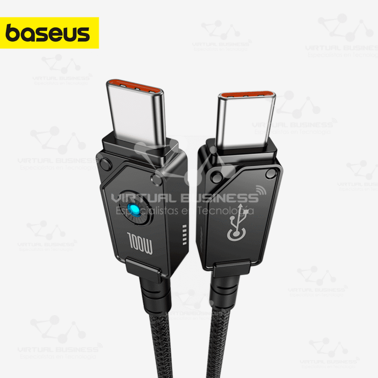 CABLE DE CARGA RÁPIDA BASEUS TIPO C A TIPO C 100W 1mt