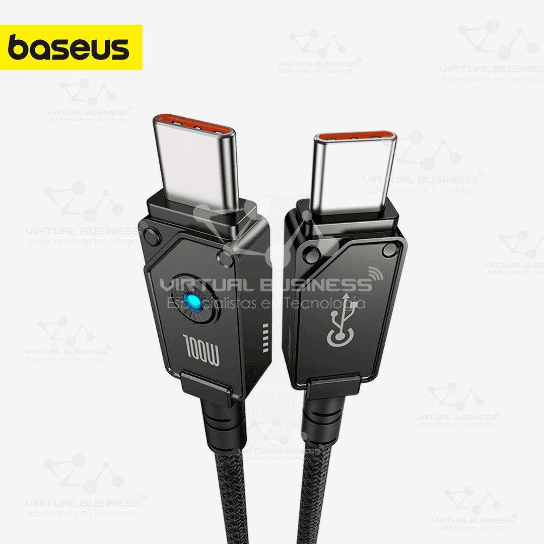 CABLE DE CARGA RÁPIDA BASEUS TIPO C A TIPO C 100W 1mt