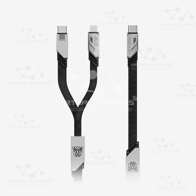 CABLE DE CARGA TRANSFORMER TF-A09 USB C AND LIGHTNING A USB C PLOMO