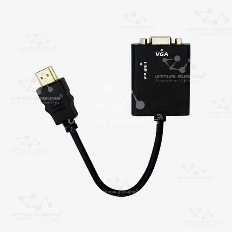 CABLE DE CONVERSIÓN HD CON VGA Y SALIDA DE AUDIO