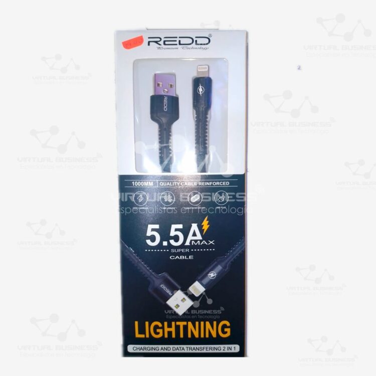 CABLE DE DATOS REDD RD-2047 1 METRO USB A USB-IOS 5.5A