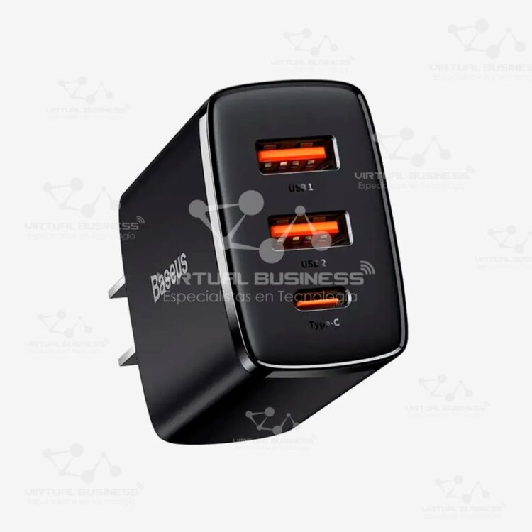 CARGADOR DE PARED BASEUS 3 EN 1 30W