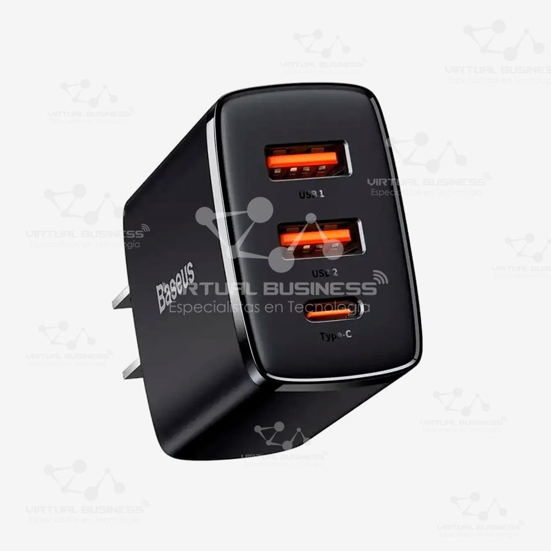 CARGADOR DE PARED BASEUS 3 EN 1 30W