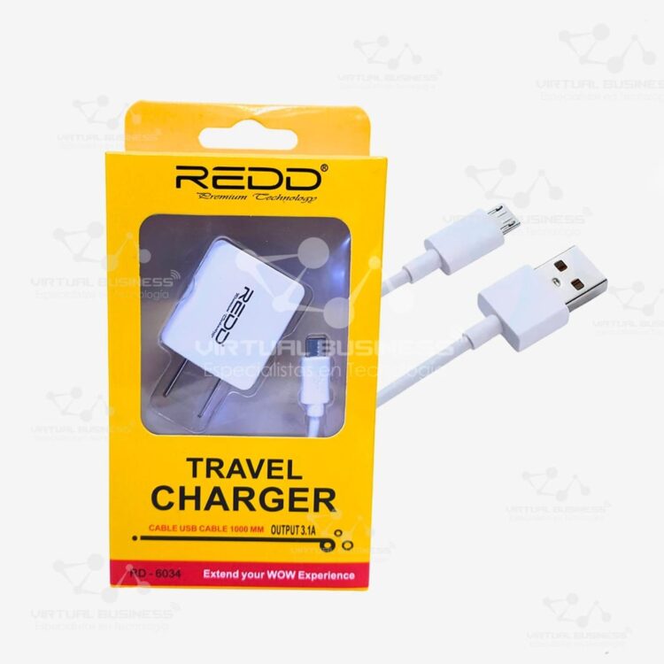 CARGADOR REDD RD-6034 RÁPIDO (MICRO USB)