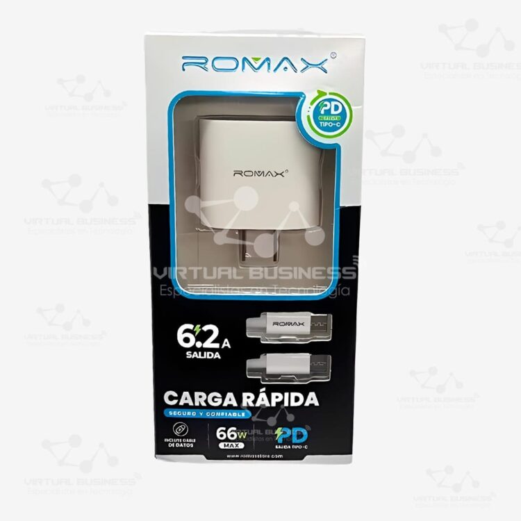 CARGADOR ROMAX TCC0240 CARGA RAPIDA