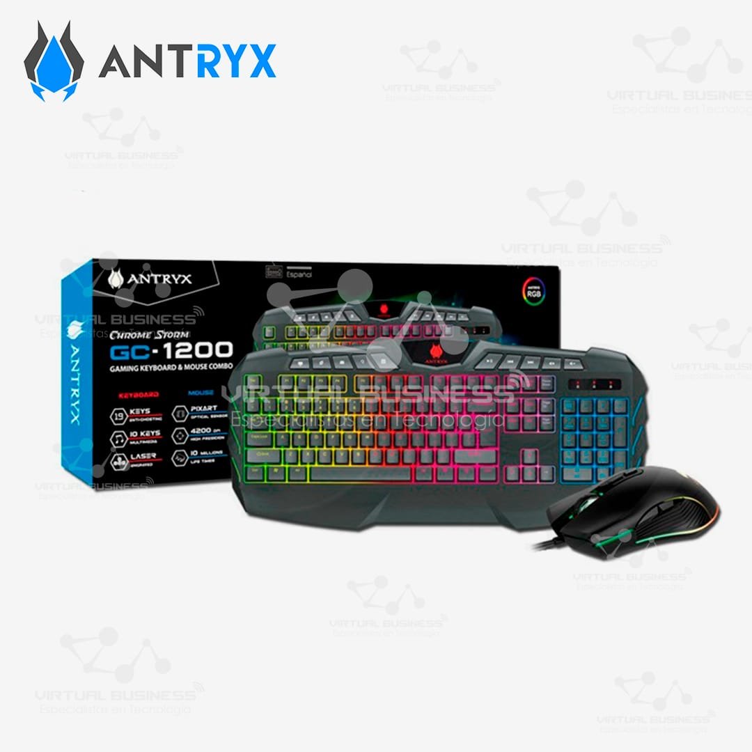COMBO GAMER ANTRYX CHROME STORM GC-1200 - Imagen 2
