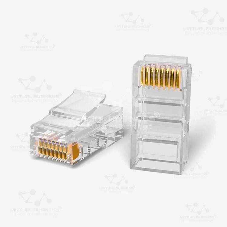 CONECTOR 8PC8 RJ45 CAT5 FTP 100PCS