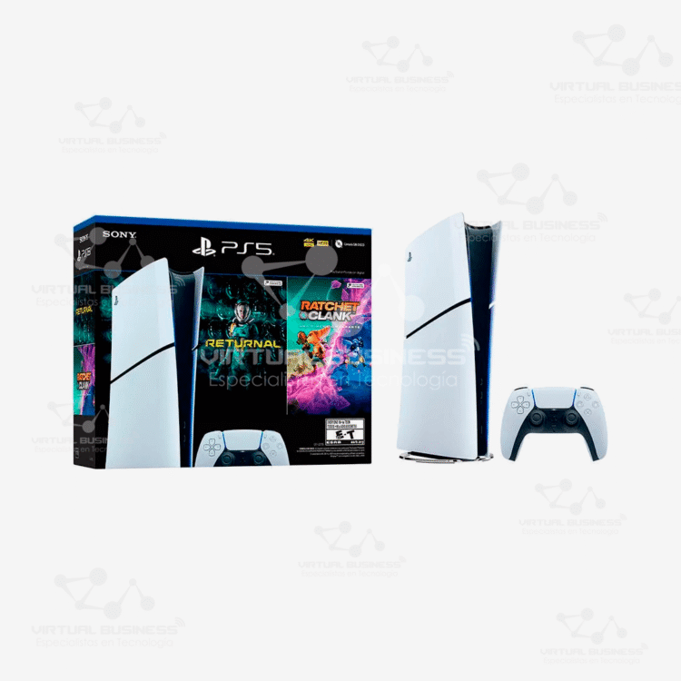CONSOLA PS5 DIGITAL SLIM + RETURNAL + RATCHET & CLANK