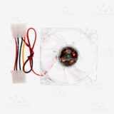 COOLER P/CASE 80*80MM 12V, TRANSPARENTE/ AVE AV8025