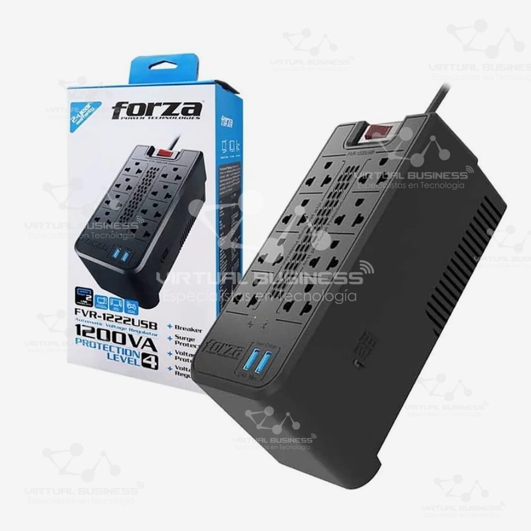 ESTABILIZADOR FORZA FVR-1222USB 1200VA - Imagen 2