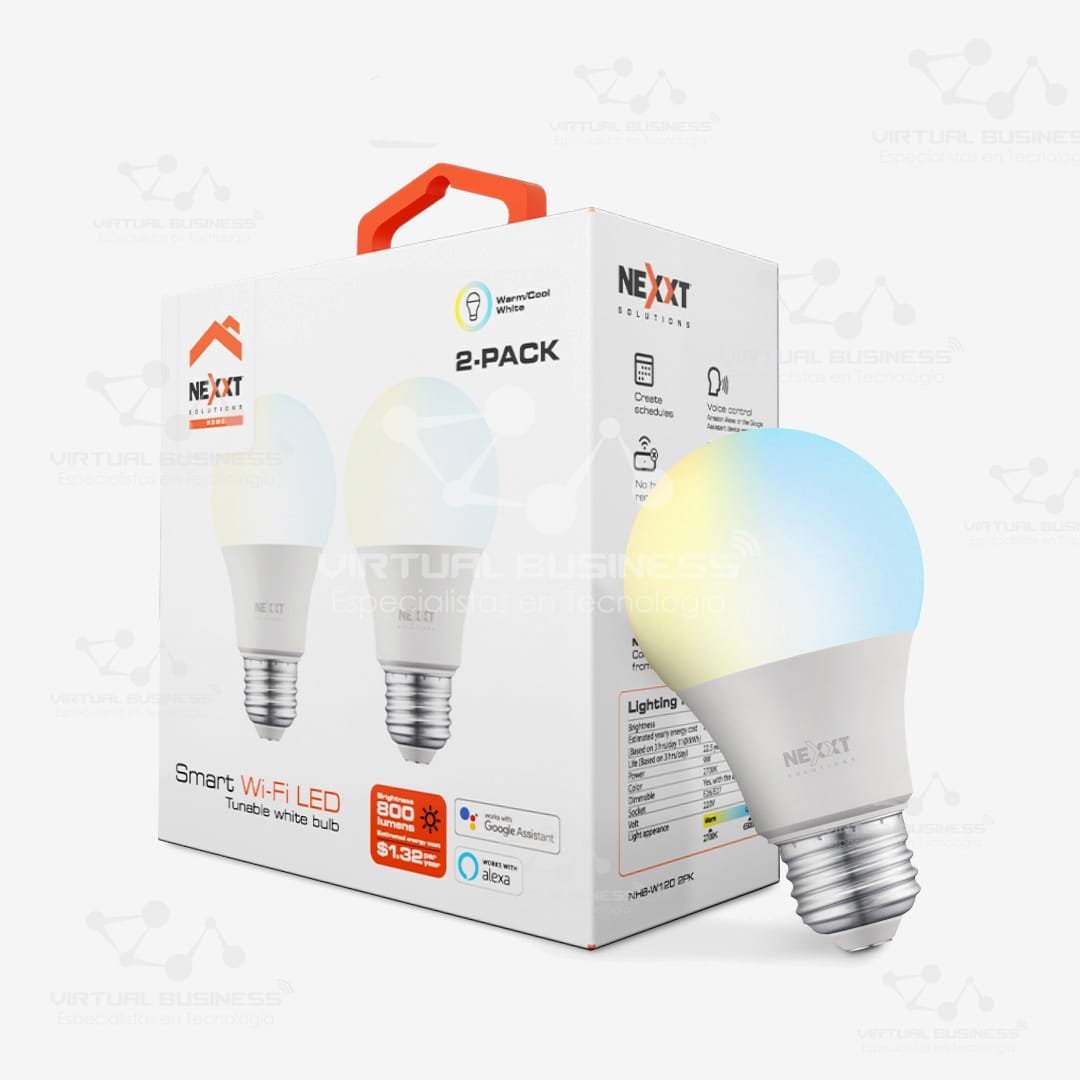 FOCOS INTELIGENTES NEXXT NHB-W120 2PK EFICIENCIA