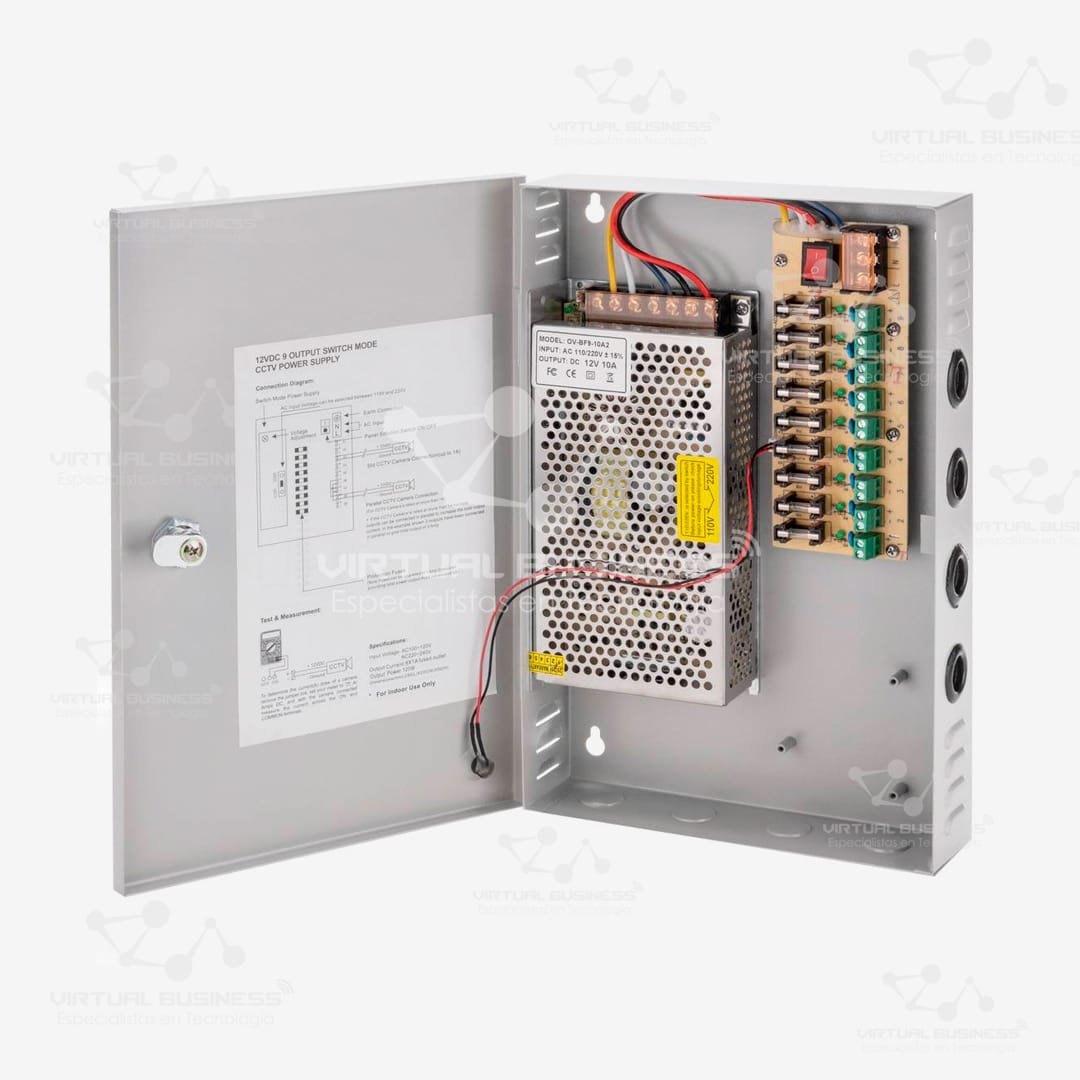 FUENTE DE ALIMENTACIÓN CCTV POWER SUPPLY 298-15A 9CH
