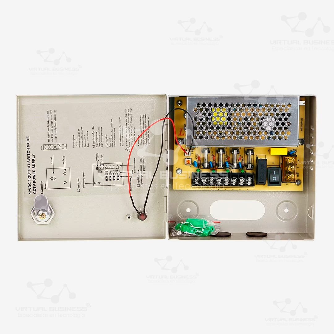 FUENTE DE ALIMENTACIÓN DANTRON DC 12V 5A-4CH