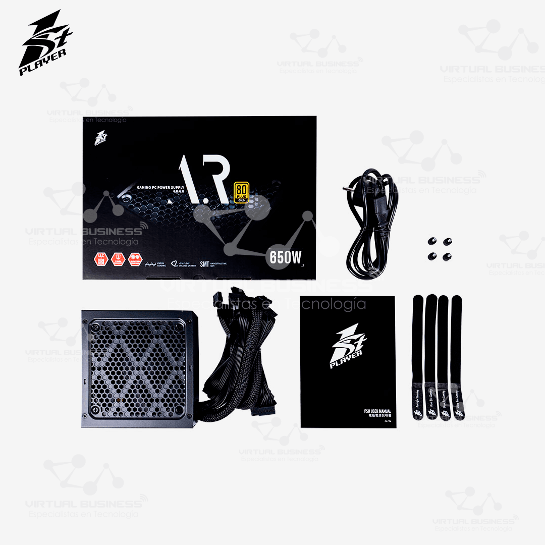 FUENTE DE PODER 1STPLAYER AMOUR PS-650AR 650W GOLD - Imagen 3