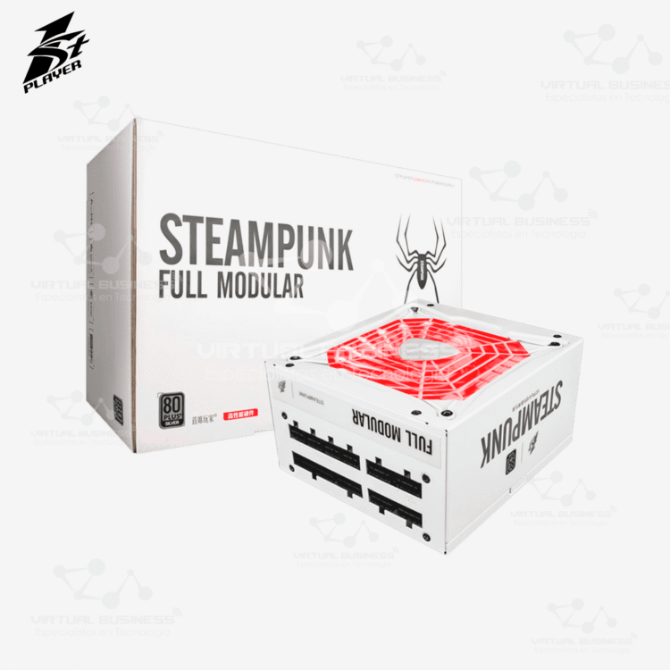 FUENTE DE PODER 1STPLAYER STEAMPUNK FULL MODULAR PS-650AX