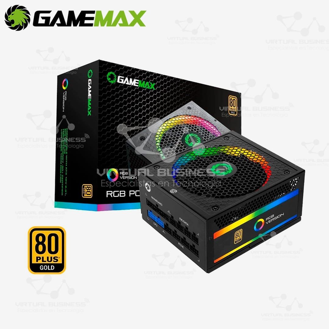 FUENTE DE PODER GAMEMAX RGB 750W - Imagen 2