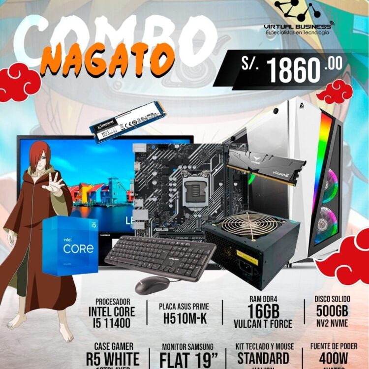 COMBO GAMER NAGATO INTEL CORE I5 11400