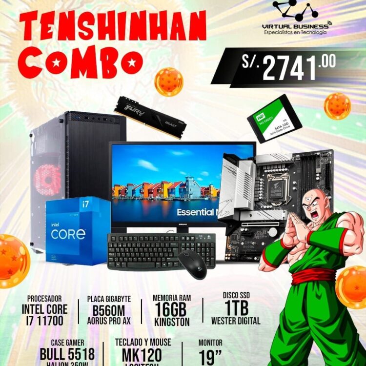 COMBO GAMER TENSHINHAN INTEL CORE I7 11700