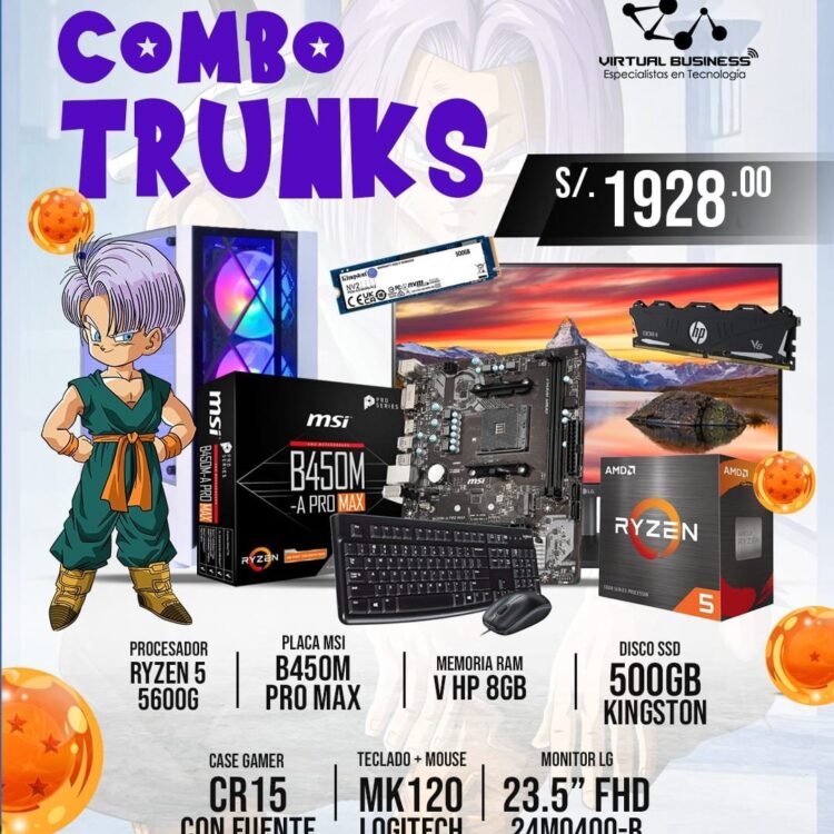COMBO GAMER TRUNKS RYZEN 5 5600G
