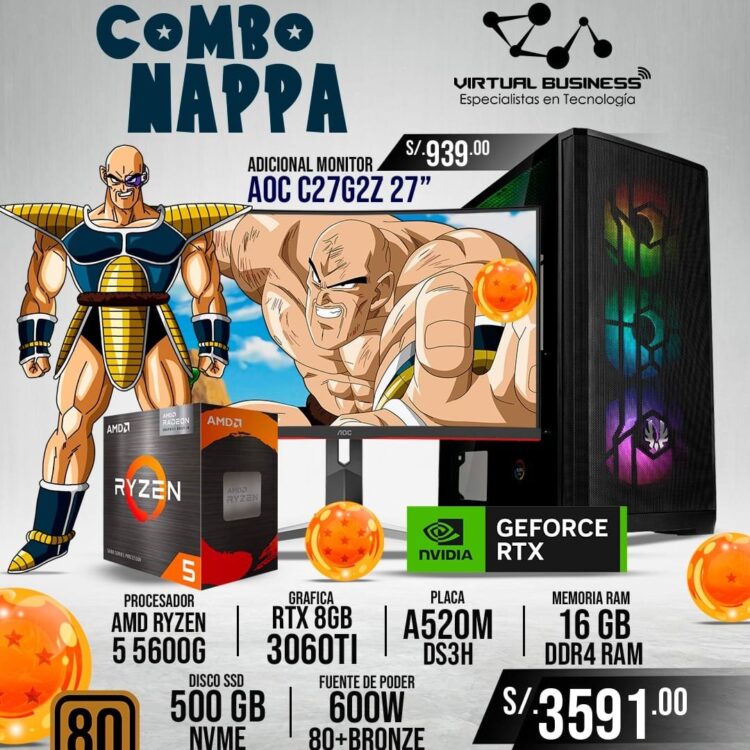 COMBO GAMER NAPPA RYZEN 5 5600G