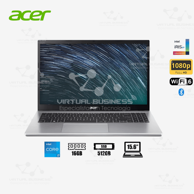 LAPTOP ACER ASPIRE 3 A315-59-78QK INTEL CORE I7-1255U