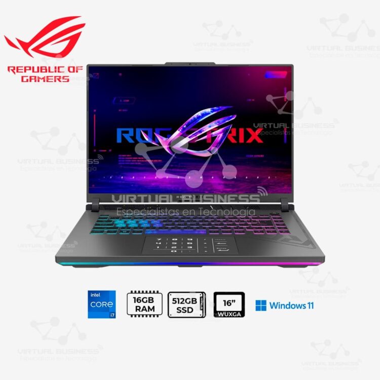 LAPTOP GAMER ASUS ROG STRIX G16 G614JU INTEL CORE I7 13650HX