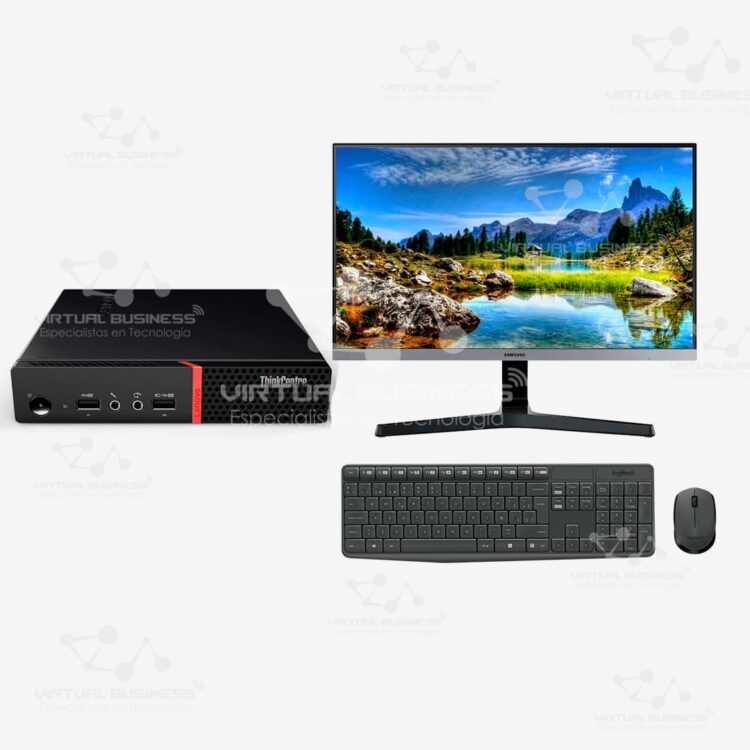 ALL IN ONE LENOVO M75Q-1 TINY+ MONITOR SAMSUNG 24” SEMINUEVO