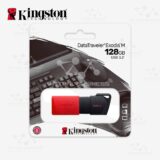 MEMORIA FLASH USB KINGSTON EXODIA 128GB NEGRO CON ROJO