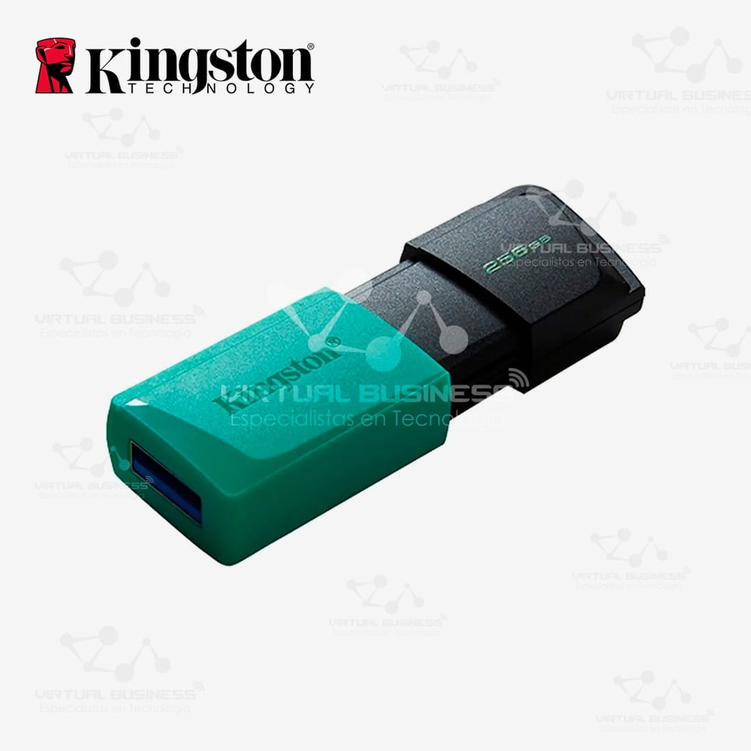 MEMORIA FLASH USB KINGSTON EXODIA 256GB NEGRO CON AZUL