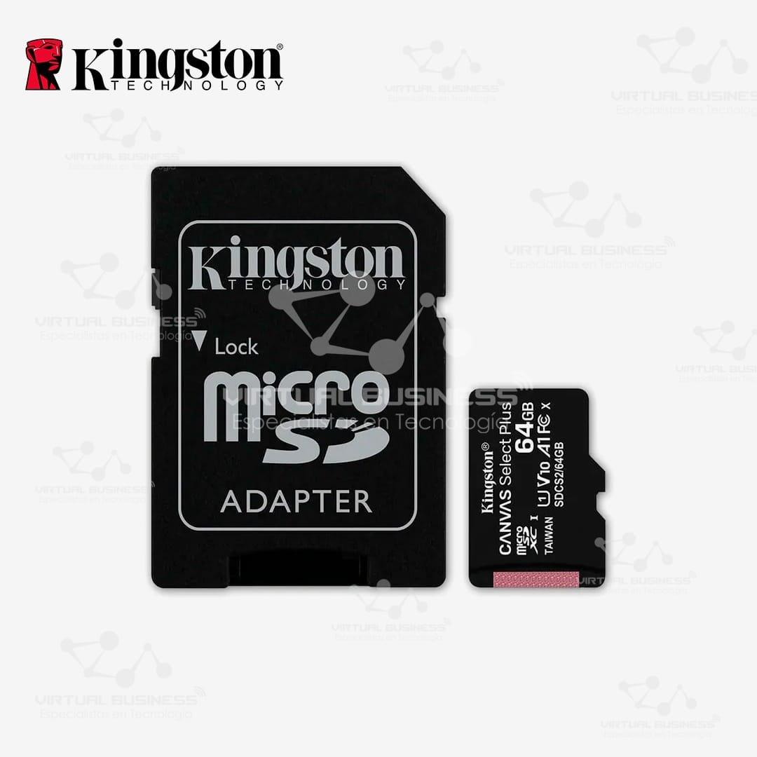 MEMORIA MICRO SD KINGSTON CANVAS SELECT PLUS 64GB - Imagen 2