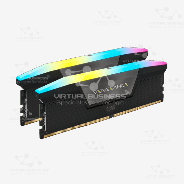 MEMORIA RAM CORSAIR VENGEANCE RGB 64GB (2x32GB) DDR4 6400Mhz