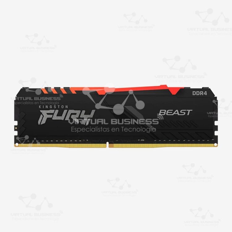 MEMORIA RAM KINGSTON FURY BEAST KF432C16BBA/16 16GB DDR4 3200 Mhz