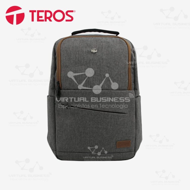 MOCHILA TEROS TE-ACS9023GR POLIÉSTER SOPORTA NOTEBOOKS DE 15.6"