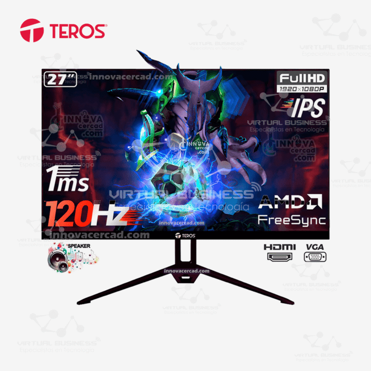 MONITOR TEROS TE-2713S FHD 120HZ 1MS 27"
